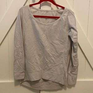 Lululemon Beige Sweatshirt/Pullover. Size 8.